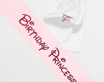 Banda de cumpleaños, Banda personalizada, Banda de princesa personalizada, Banda con temática Disney, Banda de cumpleaños infantil, Banda de cumpleaños Disney