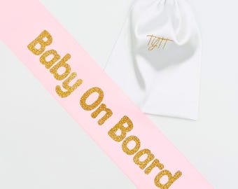Custom Baby Shower Sash, Mama To Be, Gender Reveal