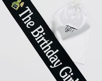 Personalized Birthday Sash: Custom Satin Party Sash