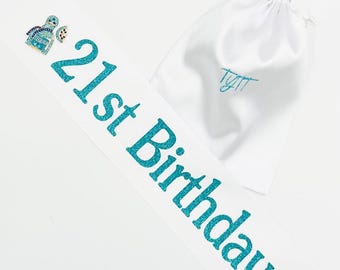 Custom Birthday Girl Sash: Personalized Satin Party Sash