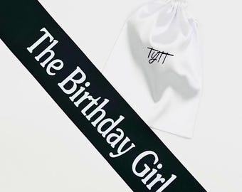 Custom Birthday Girl Sash: Personalized Satin Party Accessory