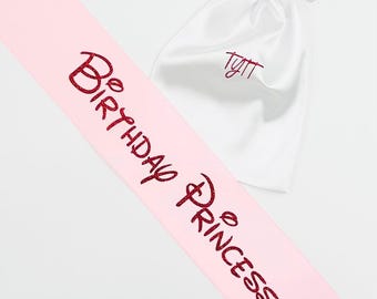 Banda de cumpleaños, banda personalizada, banda de princesa personalizada, banda personalizada, banda con temática de Disney, banda de cumpleaños para niños, banda de cumpleaños de Disney