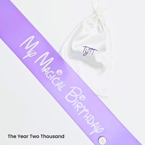 Disney My Magical Birthday Sash, Custom Sash, Princess Sash, Disney Sash, Disney Accessory, Disney Gift, Disney Birthday Sash,