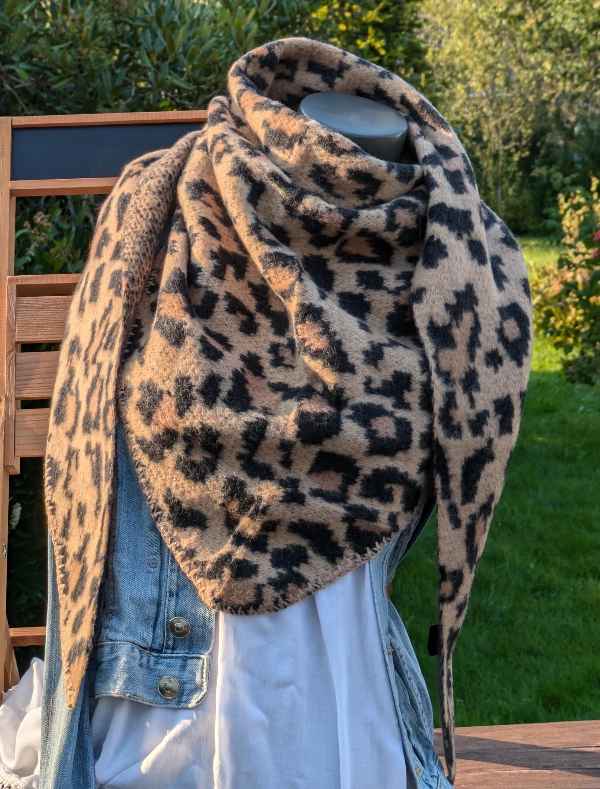 Sciarpa Leggera Leopardata Per Donna - Foulard Elegante Per Tutte Le Stagioni - Foto 14
