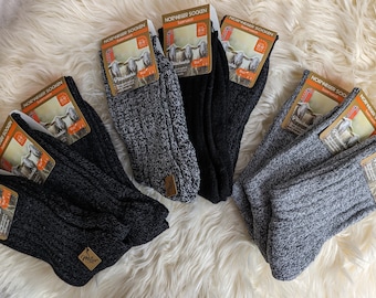 3 Paar Norweger Socken  Schafwolle Plüschsohle Ohne Gummidruck venenfreundlich weich wärmend Wintersocken  39/42 - 43/46