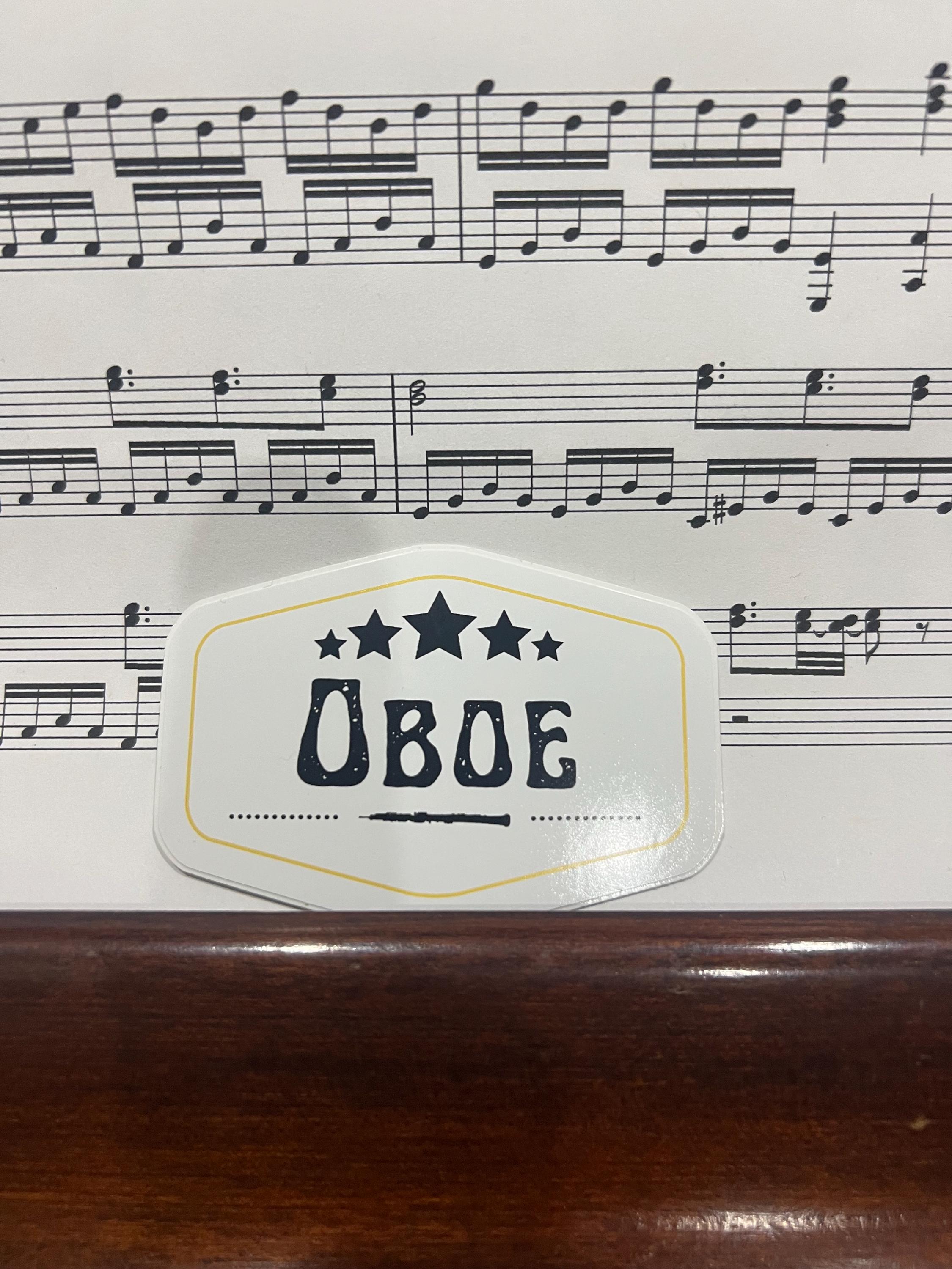 Oboe Logo Sticker - Etsy
