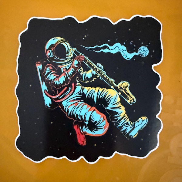 Basklarinet Astronaut 3" sticker