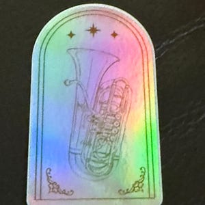 Tuba holographic 3” sticker