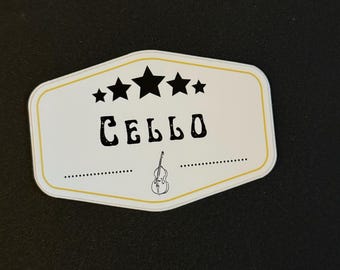 Cello 3-Zoll-Logo-Aufkleber