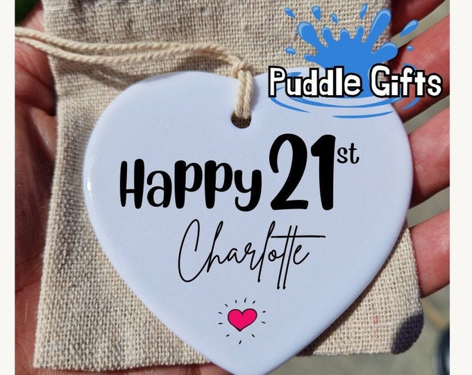 21st Birthday Gift For her, Personalised 21st Gift