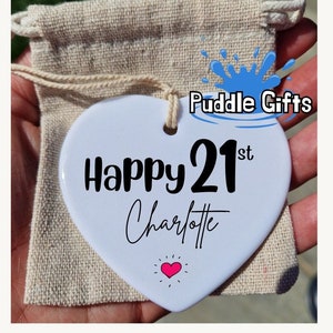 Regalo de cumpleaños número 21 para ella, regalo personalizado de cumpleaños número 21