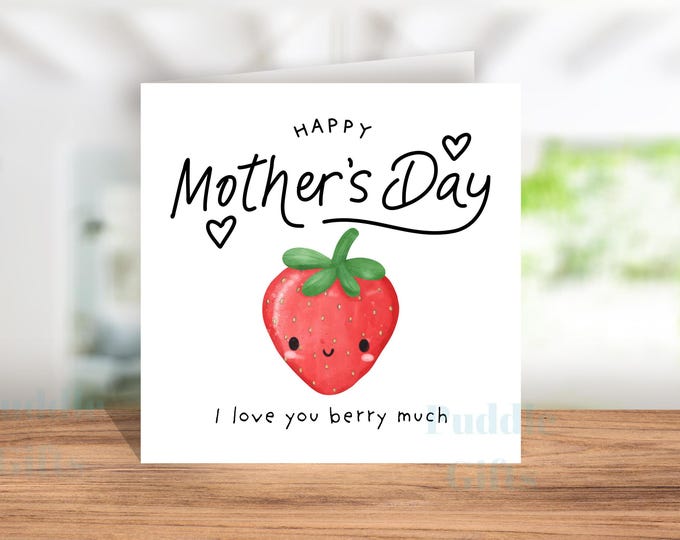 Cute Mothers Day from child son daughter I Love you berry much