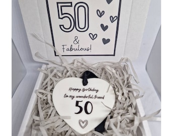 Cadeau du 50e anniversaire pour femme, cadeau du 50e anniversaire du meilleur ami