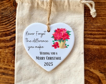 Never Forget The Difference You Make  , Christmas Decoration Merry Christmas
