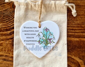 January Birthday gift Birth Flower Keepsake
