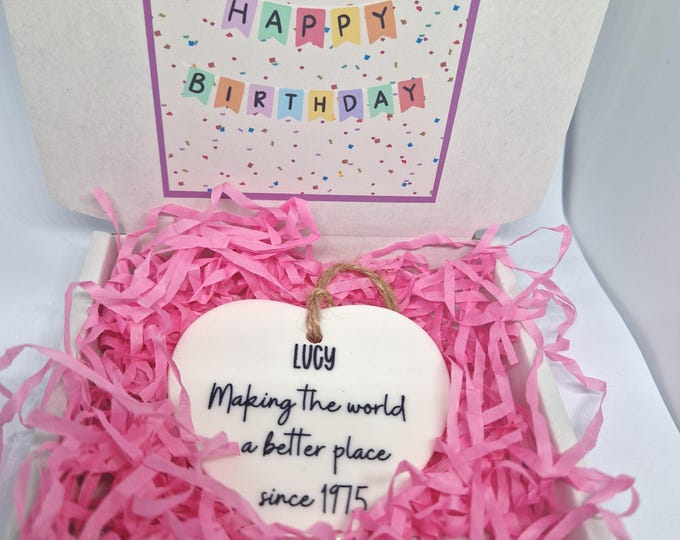 50th birthday gift for women , Making the world a better place since 1975