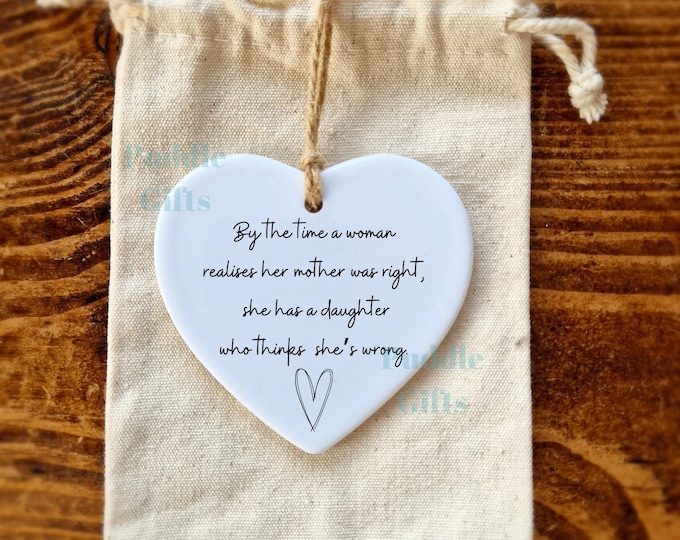 Mothers Day Gift From Daughter Funny Mum Gift  , By The Time