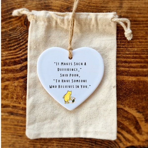 Teacher Gift End of Year , It makes such a difference ,Winnie The Pooh
