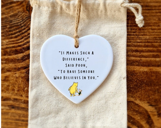 Teacher Gift End of Year , It makes such a difference ,Winnie The Pooh