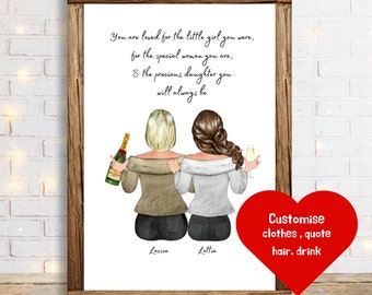 Gift for Daughter , Personalised Print