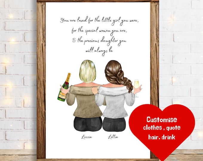 Gift for Daughter , Personalised Print