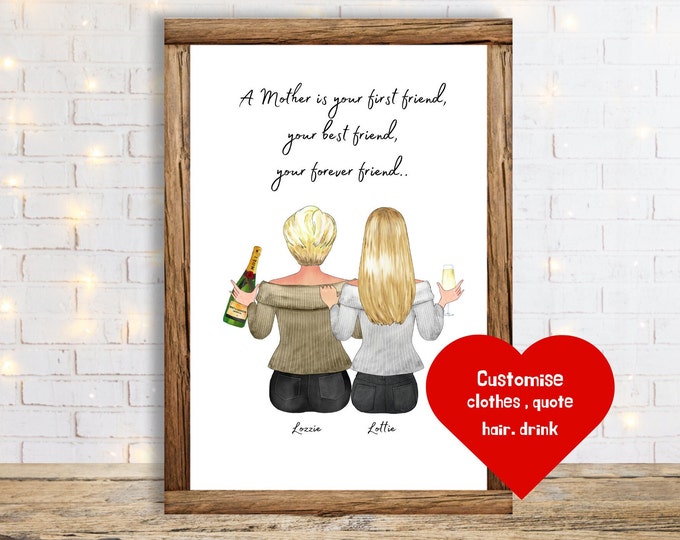 Personalised Mothers Day , Personalised Print, A Mother is your