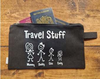 Porte-documents de voyage personnalisé, organiseur de voyage pour passeport