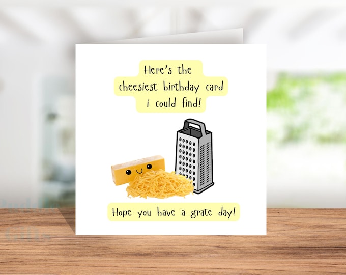 Cheesy Birthday Card Funny Birthday Card For Friend Cheesiest Birthday