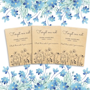 Forget Me Not Seed Favours