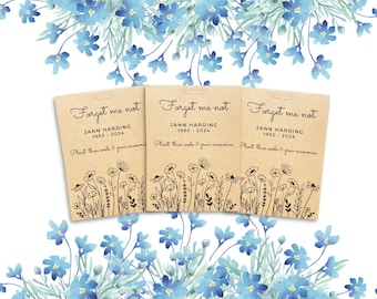 Forget Me Not Seed Favours