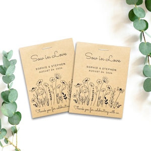 Semez avec des cadeaux d'amour avec des graines de fleurs sauvages