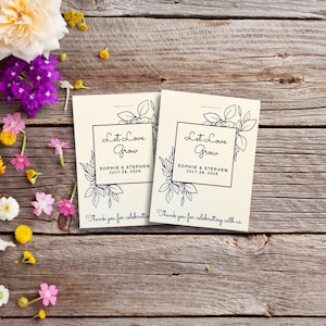 Cadeaux de graines de mariage personnalisés