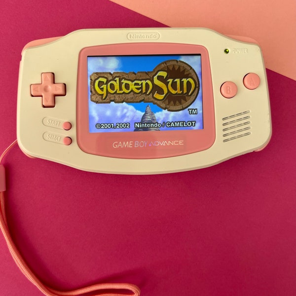 Game boy advance IPS blanc rose