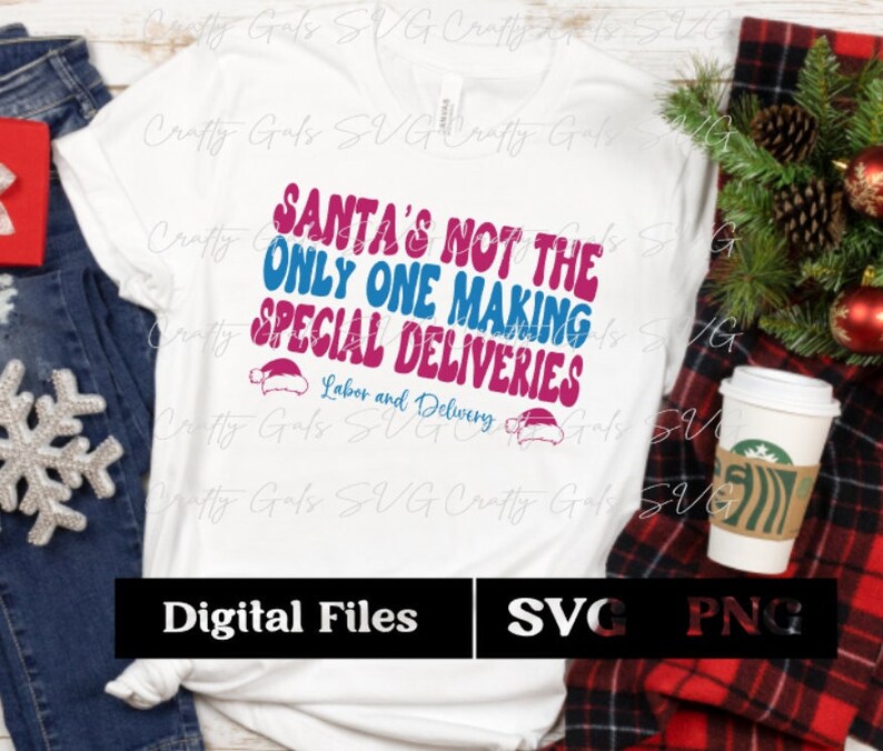 Labor and Delivery Nurse Christmas Shirt SVG