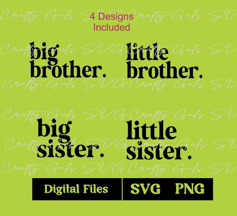 Big Brother. Svg, Little Brother. Svg, Big Sister. Svg, Little Sister. Svg, Cricut SVG ...