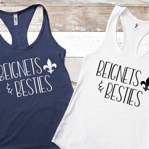 Beignets & Besties NOLA svg、ニューオーリンズ SVG、ベストイーズ ニューオーリンズ svg、ガールズ トリップ、Cricut SVG、昇華デザイン ダウンロード