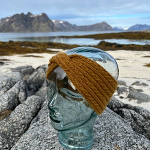 Hand made merino wool headband, soft knitted merino wool headband, headband for autumn winter spring