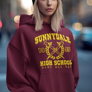 Sunnydale High School Shirt, Buffy Inspired Tee, Vampire Slayer Fan Gift, Retro TV Show T-shirt, Cute Gift For Her, Christmas Gift BG16