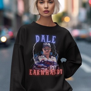 Dale Earnhardt Sweatshirt, NASCAR Racing Fan Gift, Vintage Style Hoodie, Race Car Driver Shirt, Sports Apparel, Gift for Fans BG216