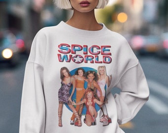 Spice World Tour T Shirt, Spice Girls Concert T-shirt, Retro Pop Band Tee, 90s Music Fan Shirt, Women's Graphic Tee BG232