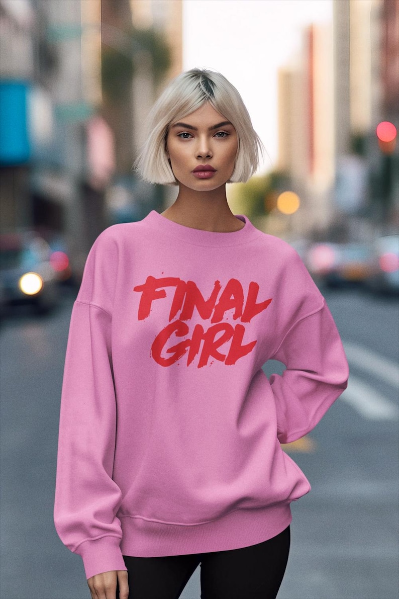 Final Girl Horror Movie Sweatshirt, Retro Vintage Tee, Cult Classic