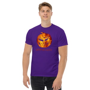 Happy Halloween Fire Pumpkin Seasonal Men&#39;s classic tee