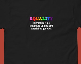 Igualdad Orgullo LGBTQIA+ Camiseta clásica para hombre