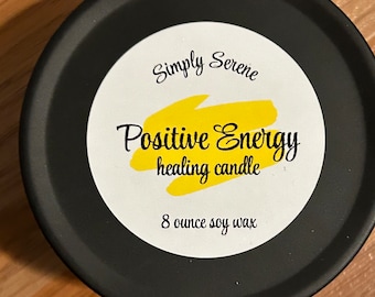 Handgefertigte Positive Energie Kerze: Citrus Soy