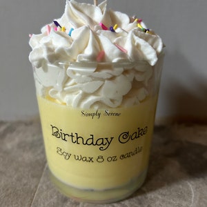 Alles Gute zum Geburtstag Kerze, Sojawachs Geburtstagskerze, 10 Unzen Glas Geburtstagsduftkerze