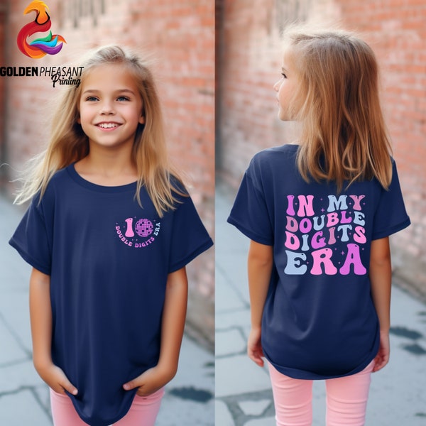 In My Double Digits Era Shirt, Double Digits Sweatshirt, Birthday Girl Hoodie, 10 Years Old Birthday, Ten Birthday Sweater, Birthday Party