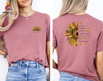Let Them Misunderstand You Shirt, Motivational Shirt, Self Love Shirt, Trendy Front and Back Shirt, Menatl Health Shirt, Positive Saying Tee
