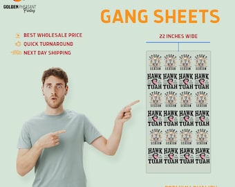 Custom Gang Sheet, Full Color DTF, DTF Transfers Ready To Press, Direct To Film Bulk Printing, Custom DTF Gang Sheet, Dtf Transfers