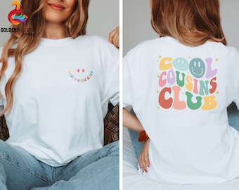 Cool Cousins Club Shirt, Cousin Matching Shirt, Retro Cousin Crew Shirt, Gift For Cousin, Cousin Trip Shirt, Kids Cousin Shirt, Cousin Gift