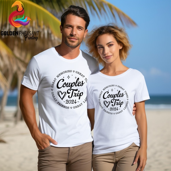 Couple's Trip 2024 Shirt, Couple Trip Shirt, Couple Vacation Shirt, Couple Matching Shirt, Honeymoon Shirt, 2024 Trip Shirt, Gift For Couple
